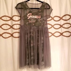 Girls Guess camo dress